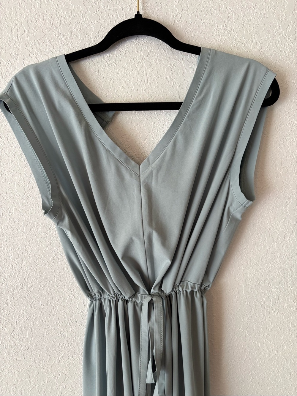 J. Jill Light Sage V-Neck Sleeveless Jumpsuit